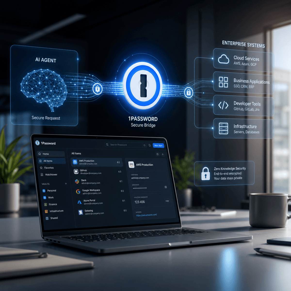 1Password Adds AI Agents That Log In Without Seeing Passwords